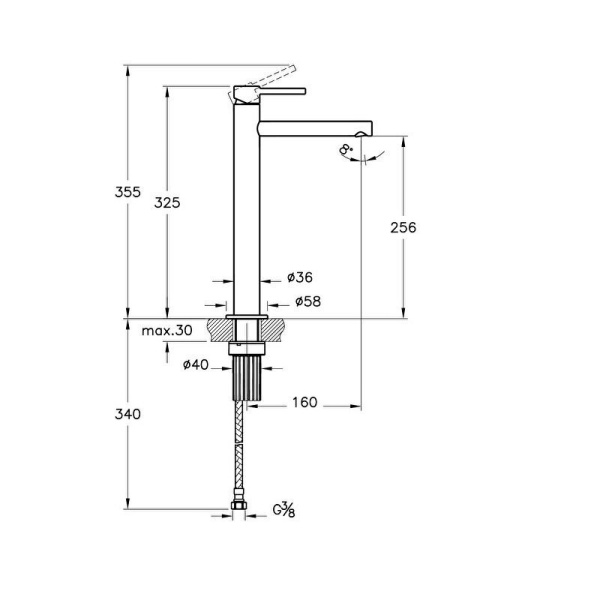 Смеситель для раковины Vitra Origin A4255829