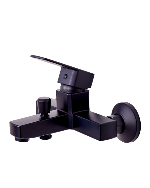 Смеситель для ванны однорычажный полимерный OneLife P06-100b черный