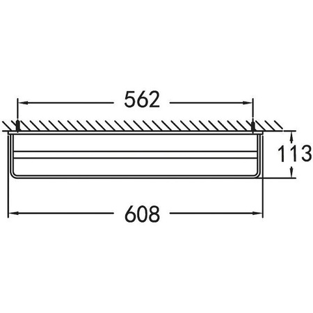 Двойной полотенцедержатель CEZARES MAXIMA CZR-F-8911