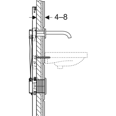 Удлинительный комплект Geberit для электронных смесителей 244.622.00.1
