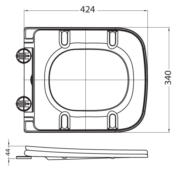 Крышка-сиденье BelBagno MARMI BB052SC