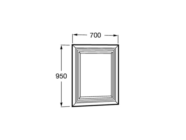 Зеркало (70х90) Roca America 849800600