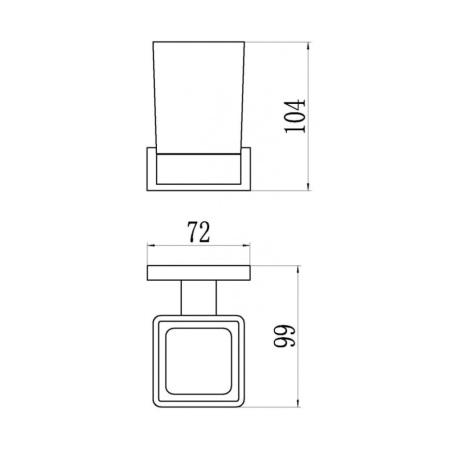 Стакан для ванной комнаты Belz  B90306, черный