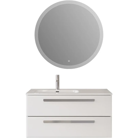 Тумба под раковину Cezares ECO-CER-N-1000-2C-SO-BL-L Bianco Lucido без ручек