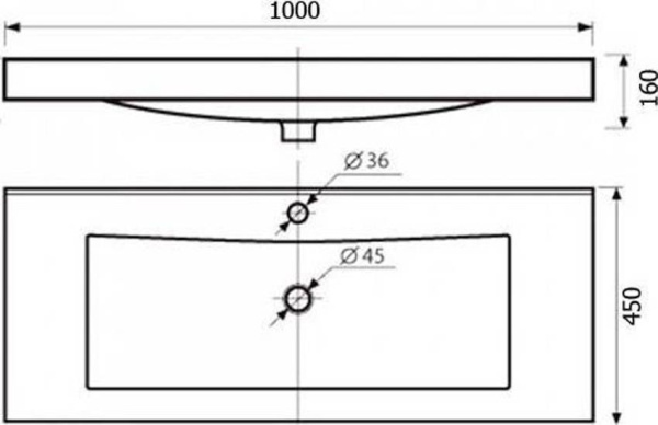 Раковина Misty 100 Р-Мис14100