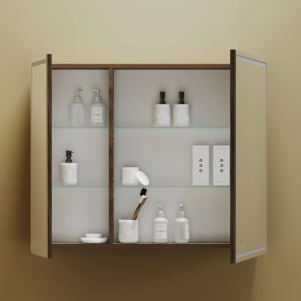 Зеркало-шкаф с подсветкой (89х74) Sancos Mirror MI90ECH