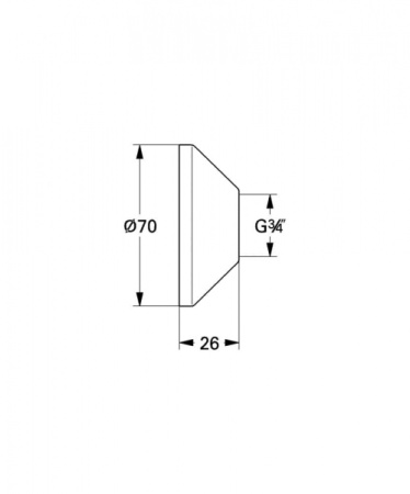 Розетка GROHE 0221000M