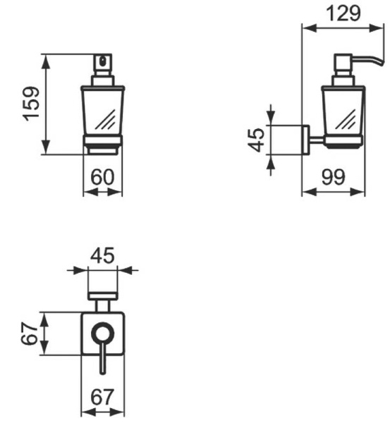 Дозатор для жидкого мыла Ideal Standard IOM E2252AA Дозатор для жидкого мыла Ideal Standard IOM E2252AA