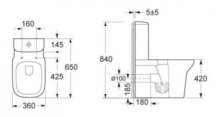 Унитаз-компакт BelBagno Silvia BB0125WP