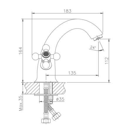 Смеситель для раковины Haiba HB1019