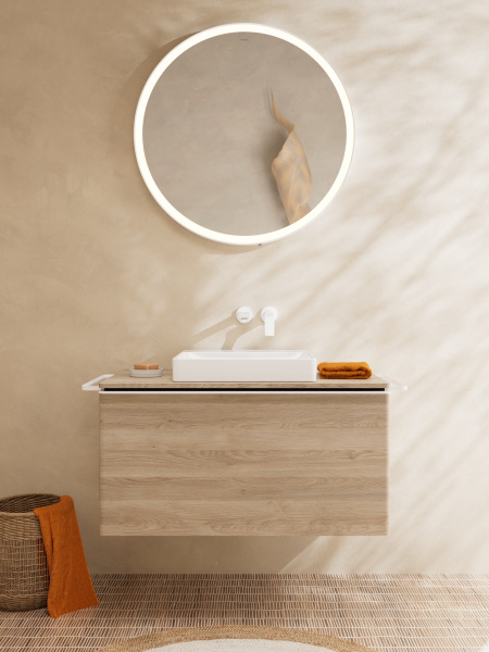 Смеситель для раковины встраиваемый Hansgrohe Vivenis 75050700 белый матовый