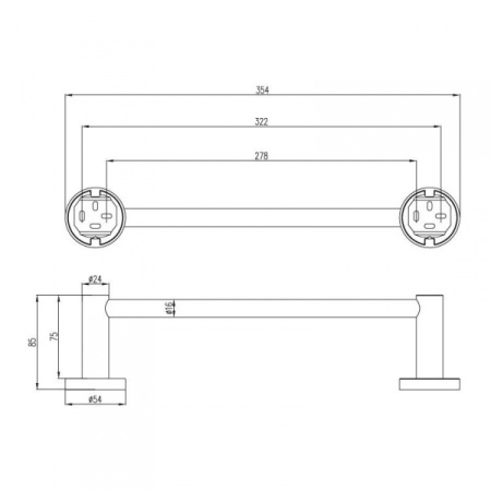 Полотенцедержатель Villeroy & Boch Elements - Tender TVA15102100061
