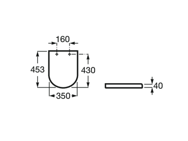 Крышка для чаши Roca The Gap Round 801D20001 Крышка для чаши Roca The Gap Round 801D20001
