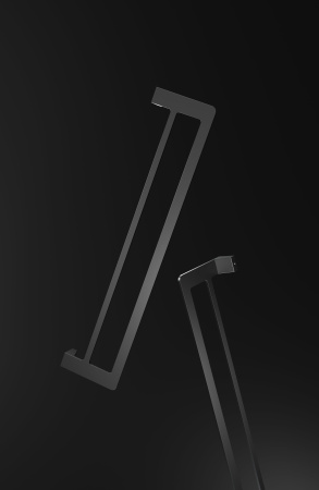 Полотенцедержатель двойной WONZON & WOGHAND, черный матовый WW-V2102-MB