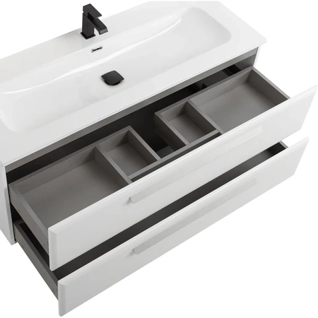 Тумба под раковину Cezares ECO-CER-N-1200-2C-SO-BL Bianco Lucido без ручек