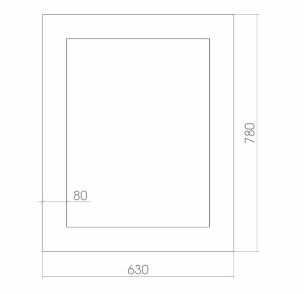 Зеркало (63х78) Silver Mirrors   Фиеста ФР-00001124