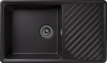 Кухонная мойка GranFest Quartz 53, 53 черный