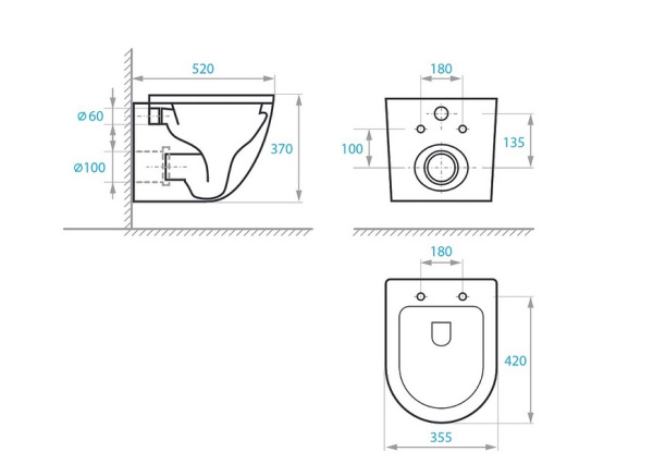 Комплект 3в1 Koller Pool Alcora ST 1200+INTEGRO Matt Chrome+ROUND
