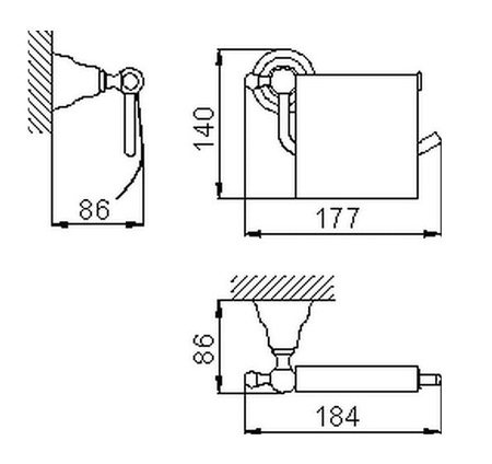Держатель туалетной бумаги Huber Croisette 4036.01H.AC