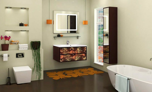 Тумба под раковину Акватон Римини Янтарь 1A138301RNS20