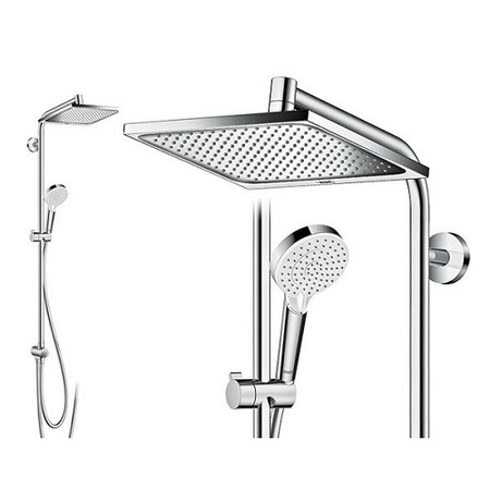 Душевая стойка Hansgrohe Crometta E 240 1jet Showerpipe Reno EcoSmart 27289000 хром