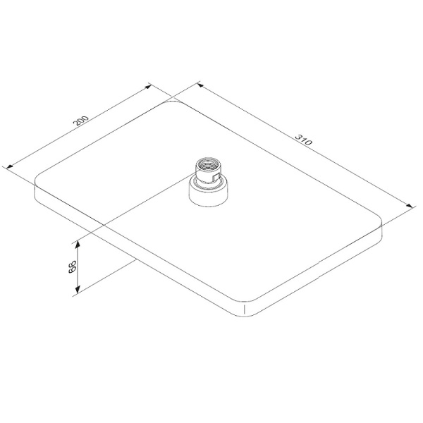Верхний душ Damixa Merkur 940050300