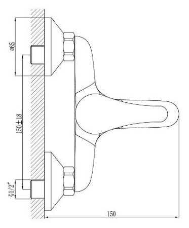 Смеситель для ванны Rossinka A35-31