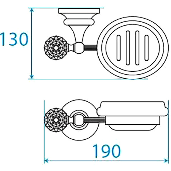 Мыльница Cezares Olimp OLIMP-SOD-03/24-Sw Мыльница Cezares Olimp OLIMP-SOD-03/24-Sw