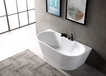 Акриловая ванна (150х80) ABBER AB9296-1.5 без гидромассажа, белый