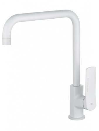 Смеситель для кухни WONZON & WOGHAND, белый матовый WW-L1006-MW