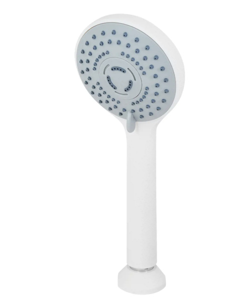 Смеситель на борт ванны однорычажный с душевым набором Orange M60-333w белый