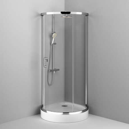 Душевой уголок (95х95) Am.Pm Like Round 95 W83G-333-095CT