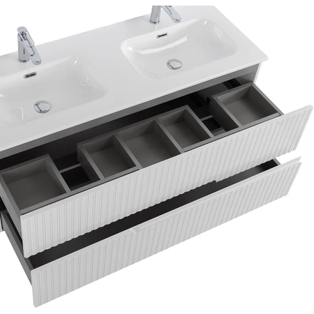 Тумба под раковину Cezares DUET-N-1200-2C-SO-2-BL Bianco Lucido