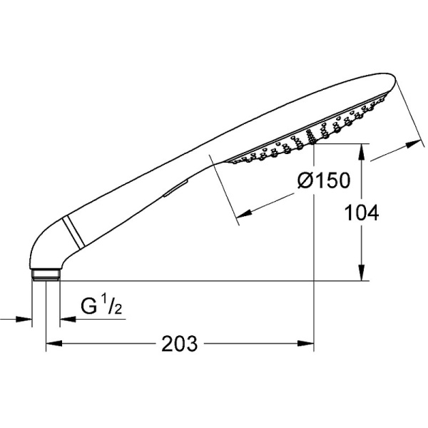 Ручной душ Grohe Rainshower Solo 27272 LS0 (27272LS0)