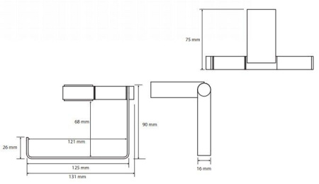 Держатель для туалетной бумаги Bemeta Nero 135012220