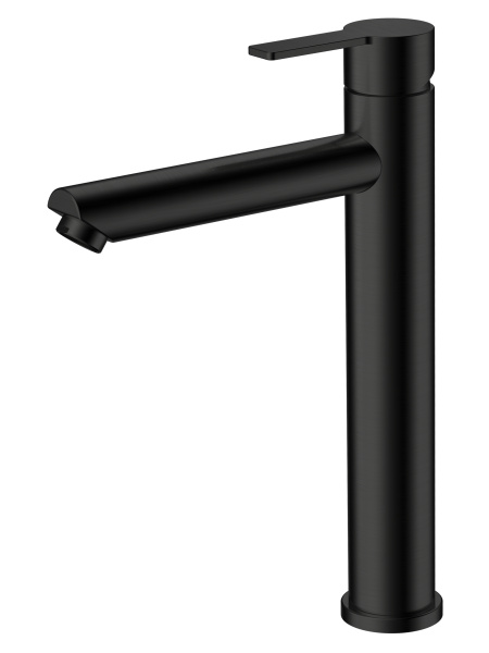 Смеситель для накладной раковины однорычажный высокий Agger Easy A3112144 черный матовый