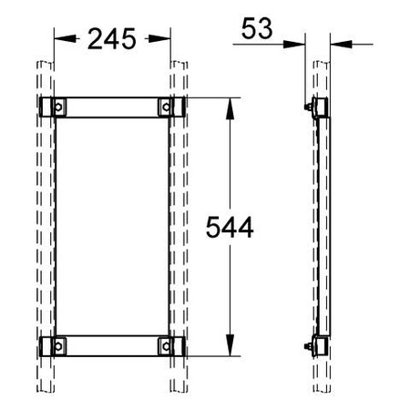 Панель-закладная GROHE Rapid Pro 39039 000