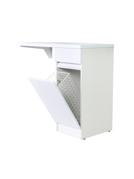 Тумба напольная с правой раковиной 100 см под стиральную машину Orange Sistema STK-40TUW+RAR белый