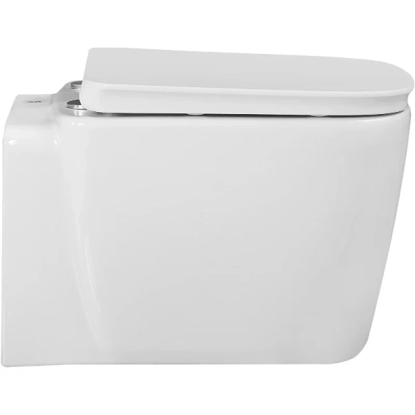 Подвесной унитаз безободковый смыв торнадо Oliveeka OL-G1, с сиденьем микролифт