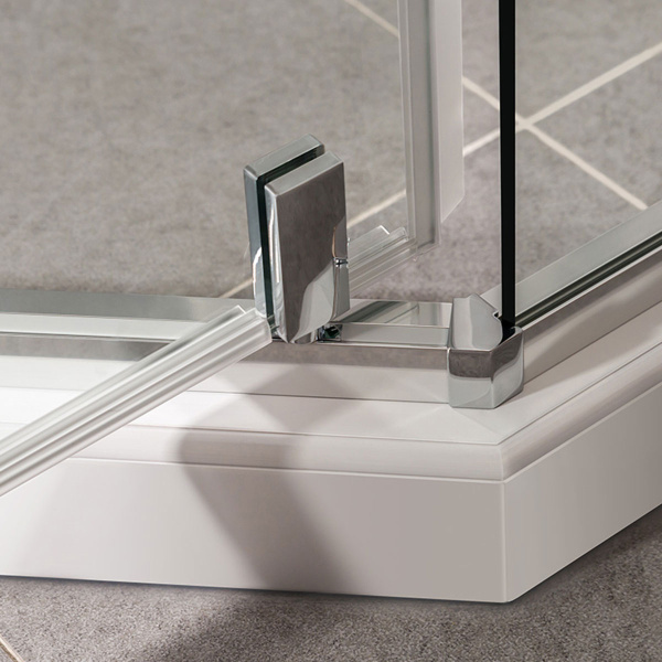 Душевой уголок Vincea  Slim-U VSP-2SU900CL (90х90) хром, стекло прозрачное