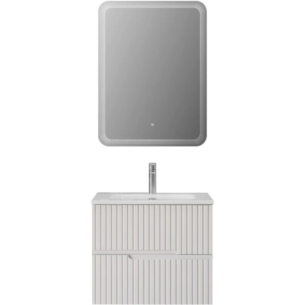 Тумба под раковину Cezares DUET-N-700-2C-SO-BL Bianco Lucido