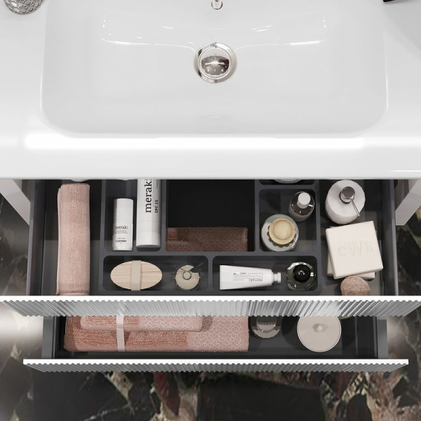 Тумба под раковину Opadiris Рубинно 80 00-00007341  белый глянцевый (без раковины)