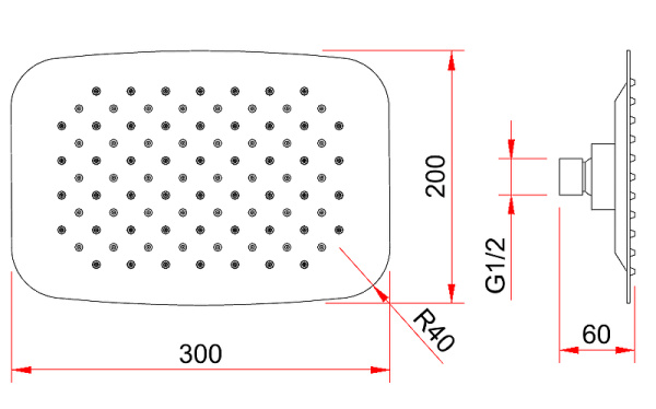 Душевая система Berges Wasserhaus Ventas 3O 073009