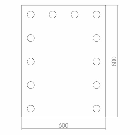 Зеркало (60х80) Silver Mirrors  Бриджит ФР-00000841