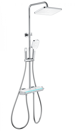 Душевая система с термостатом WONZON & WOGHAND MUSE Lumia, хром WW-B4174-CR