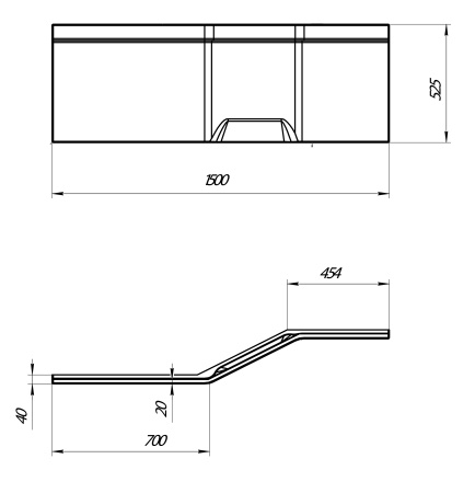 Фронтальная панель  Marka One Convey 150 R 02кон1575п