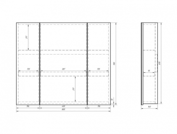 Шкаф-зеркало Alvaro Banos Viento 8403.5000