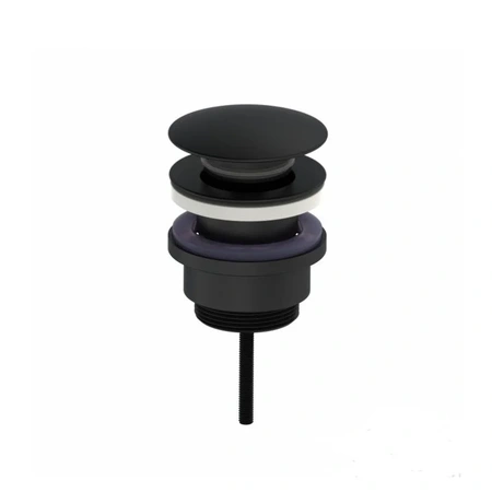 Донный клапан Click-Clack Oliveeka OL-SS07-MB, черный матовый