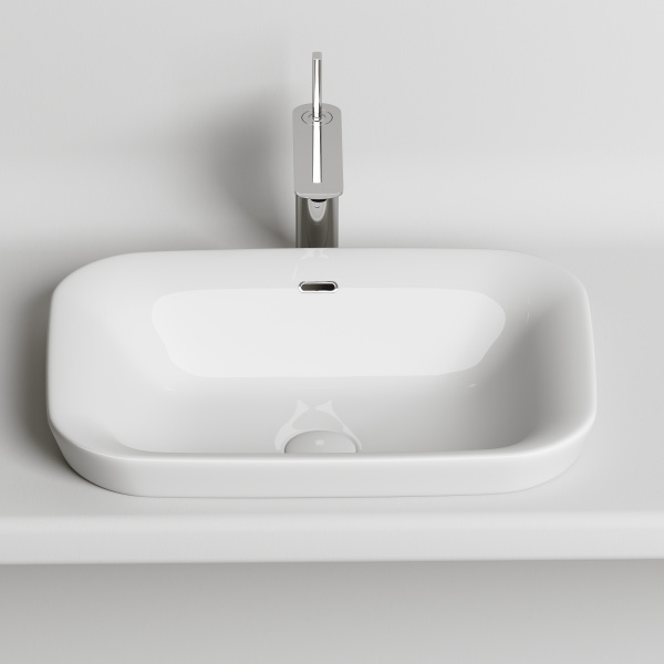 Раковина встраиваемая сверху (58х40) Ceramica Nova ELEMENT CN6041