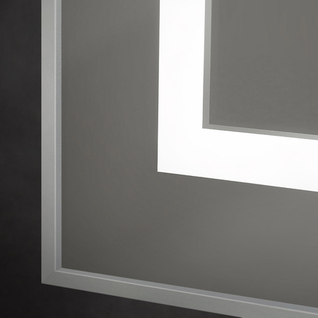 Зеркало (90х80) BelBagno Kraft SPC-KRAFT-900-800-SENS-AL с подсветкой